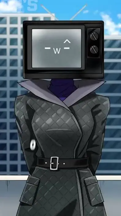 ai character: TV woman background