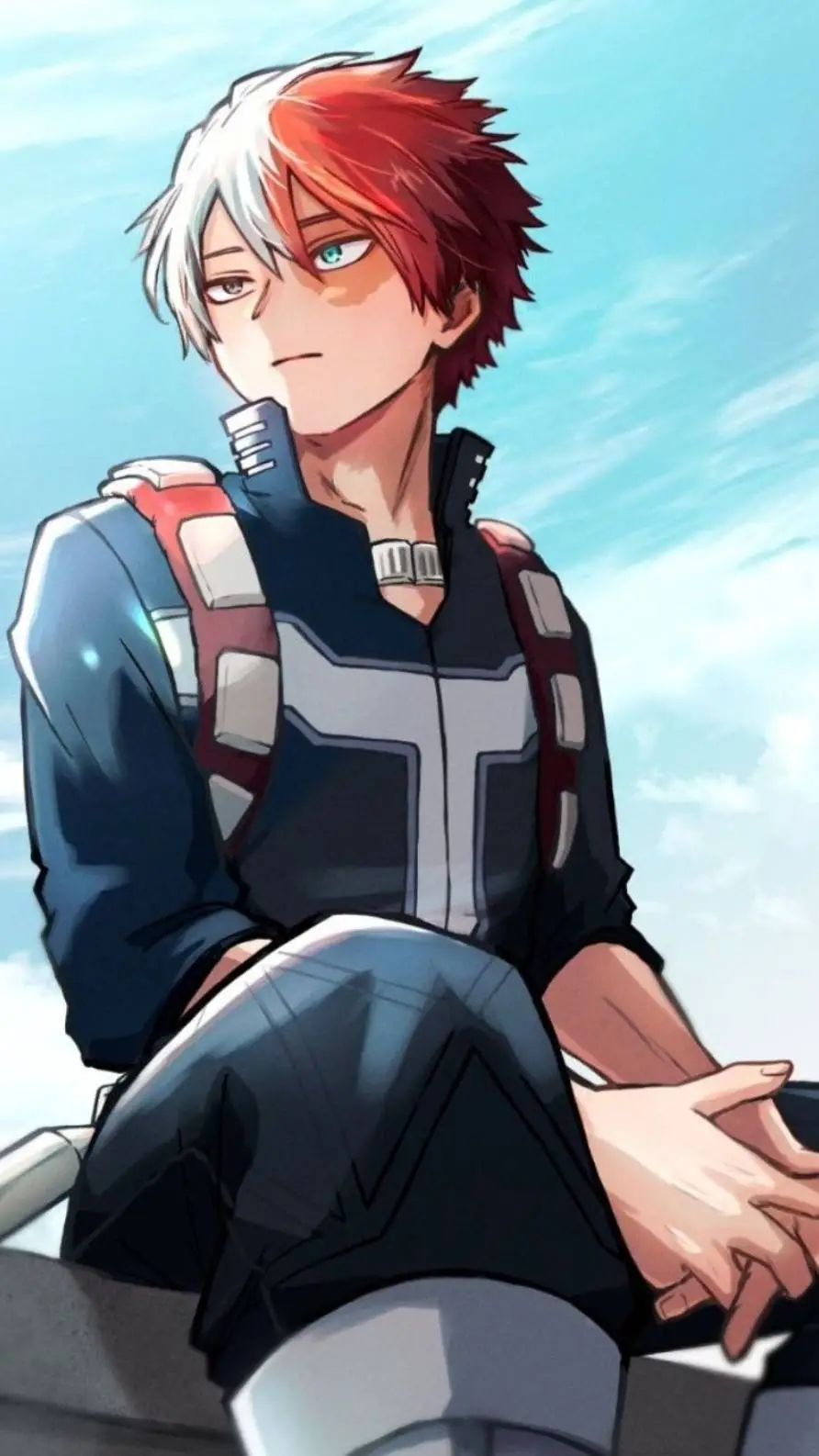 ai character: •❄️🔥Todoroki🔥❄️• background