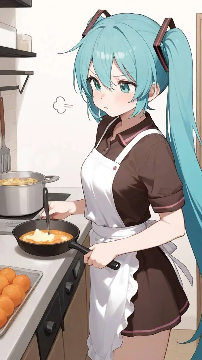 ai character: Hatsune Miku  background