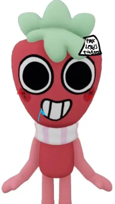 ai character: dandy world word  background