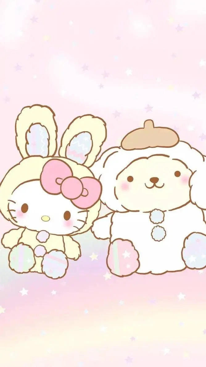 ai character: hello kitty background
