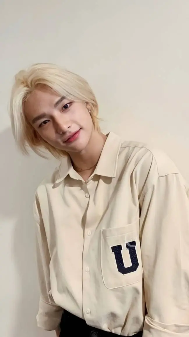 ai character: Hyunjin (from SKZ) background