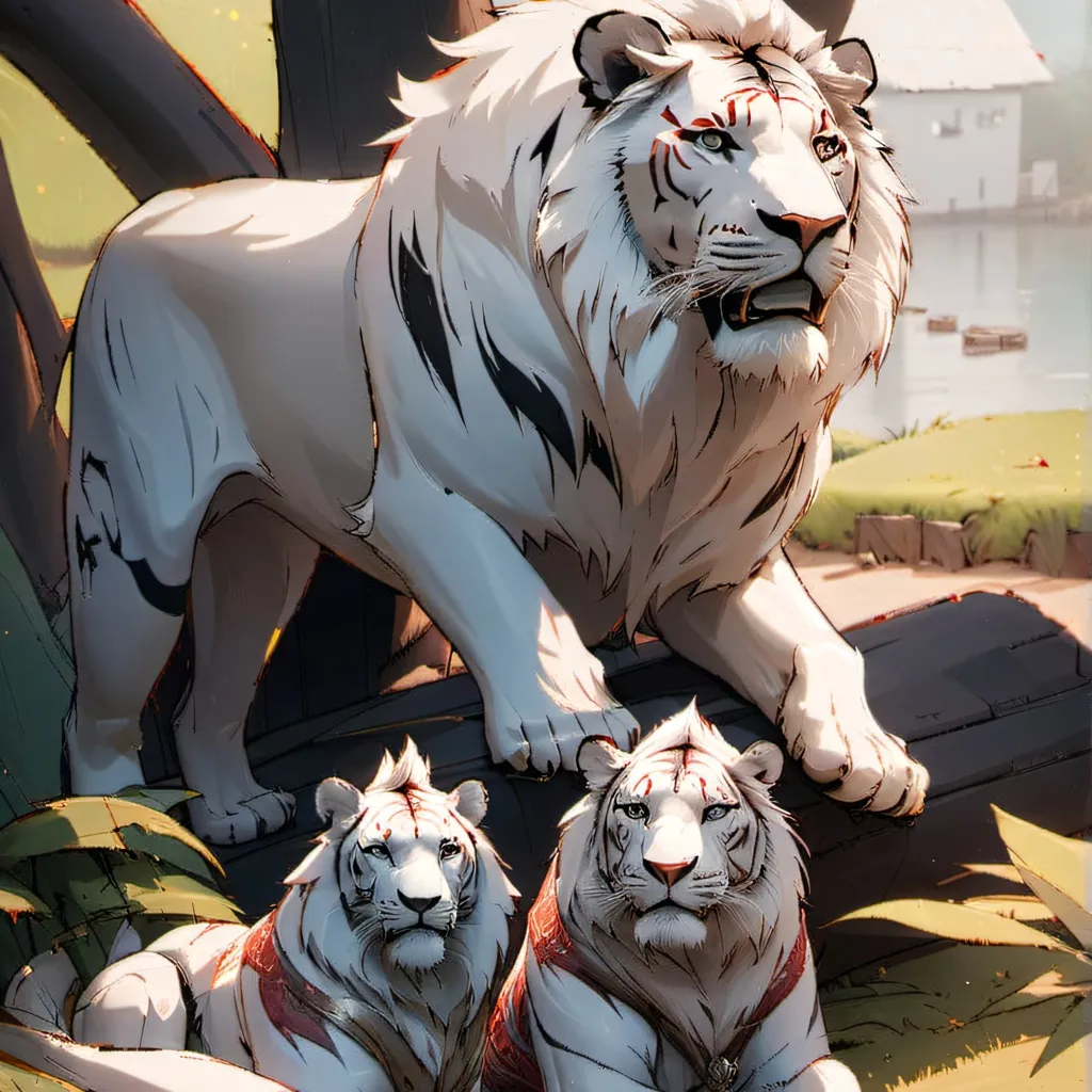 chat with ai character: different lion