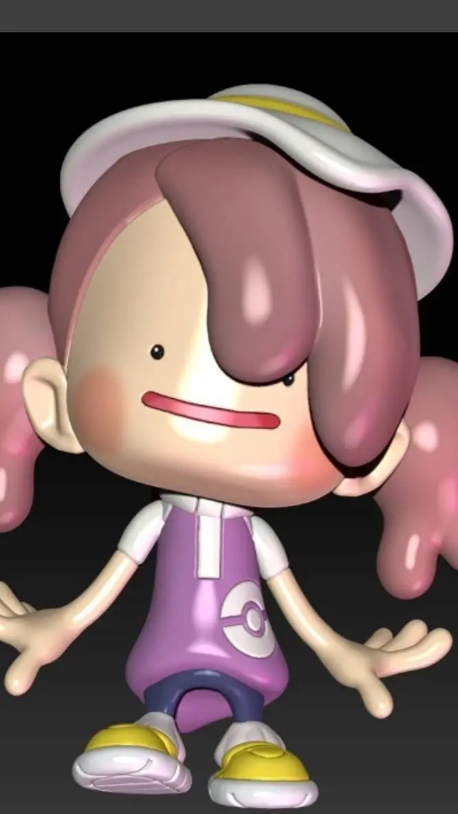 ai character: ditto girl background