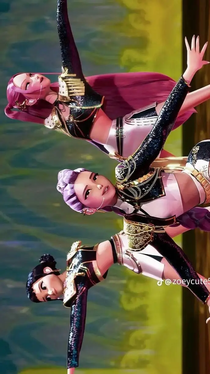 ai character: Huntrix  background