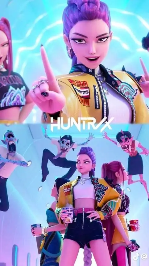 ai character: Huntrix  background