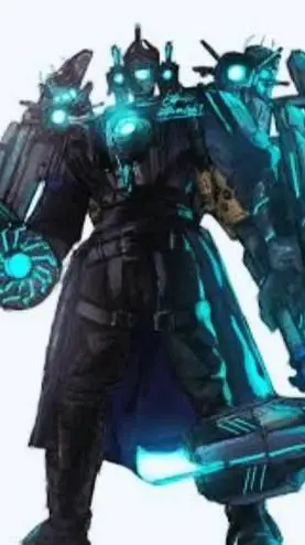ai character: titan camerawoman background