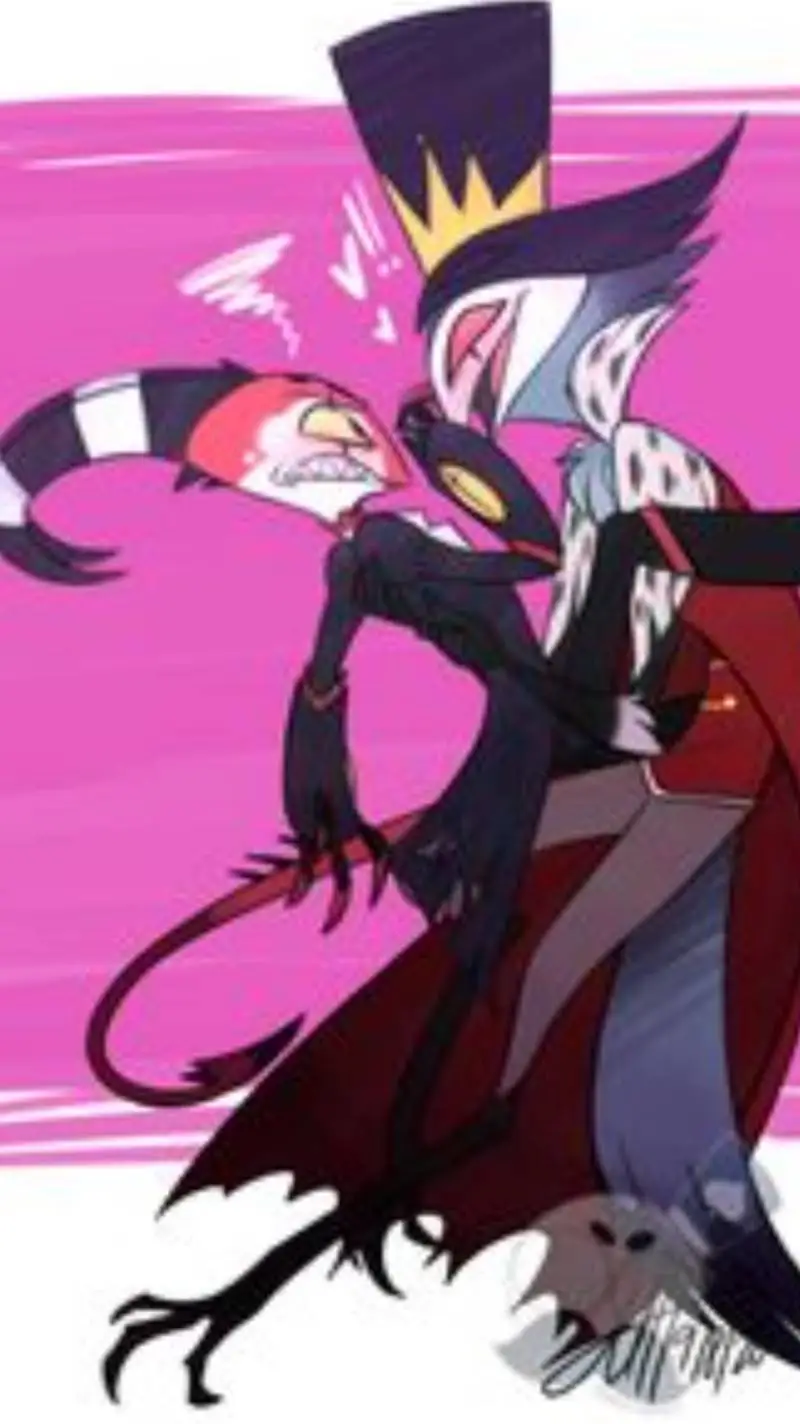 ai character: Blitzø x Stolas  background