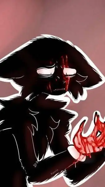 ai character: 🖤🩸cartoon cat🩸🖤 background