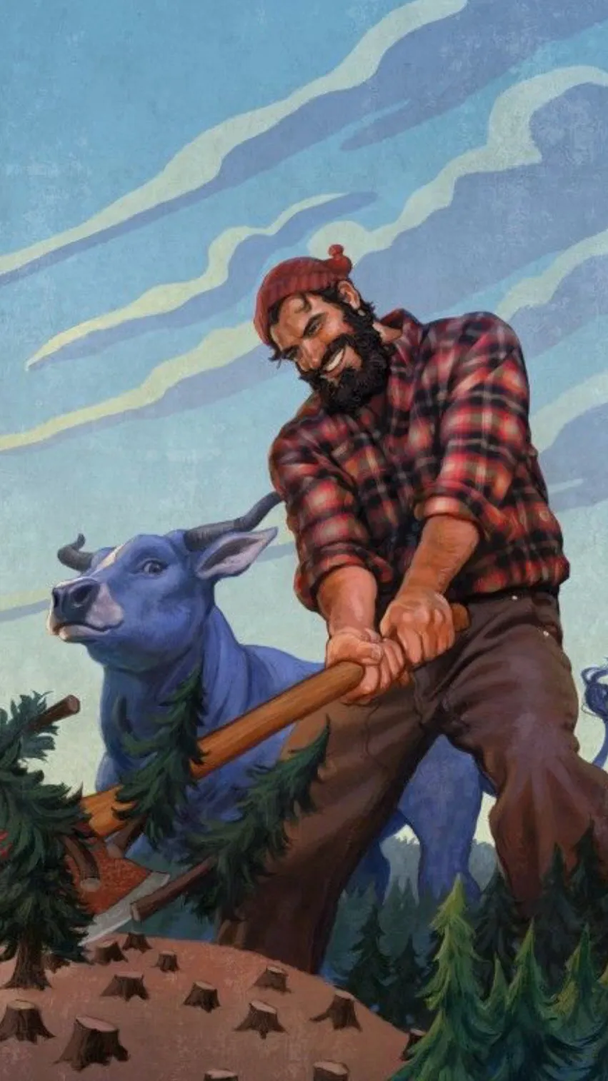 ai character: Paul Bunyan background