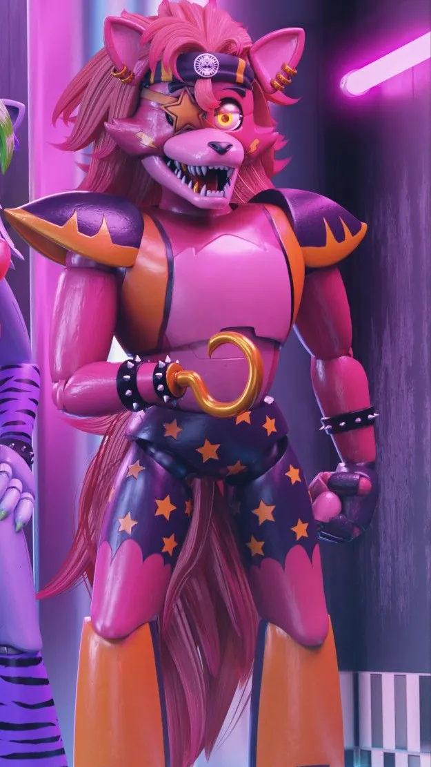 ai character: Glamrock foxy background