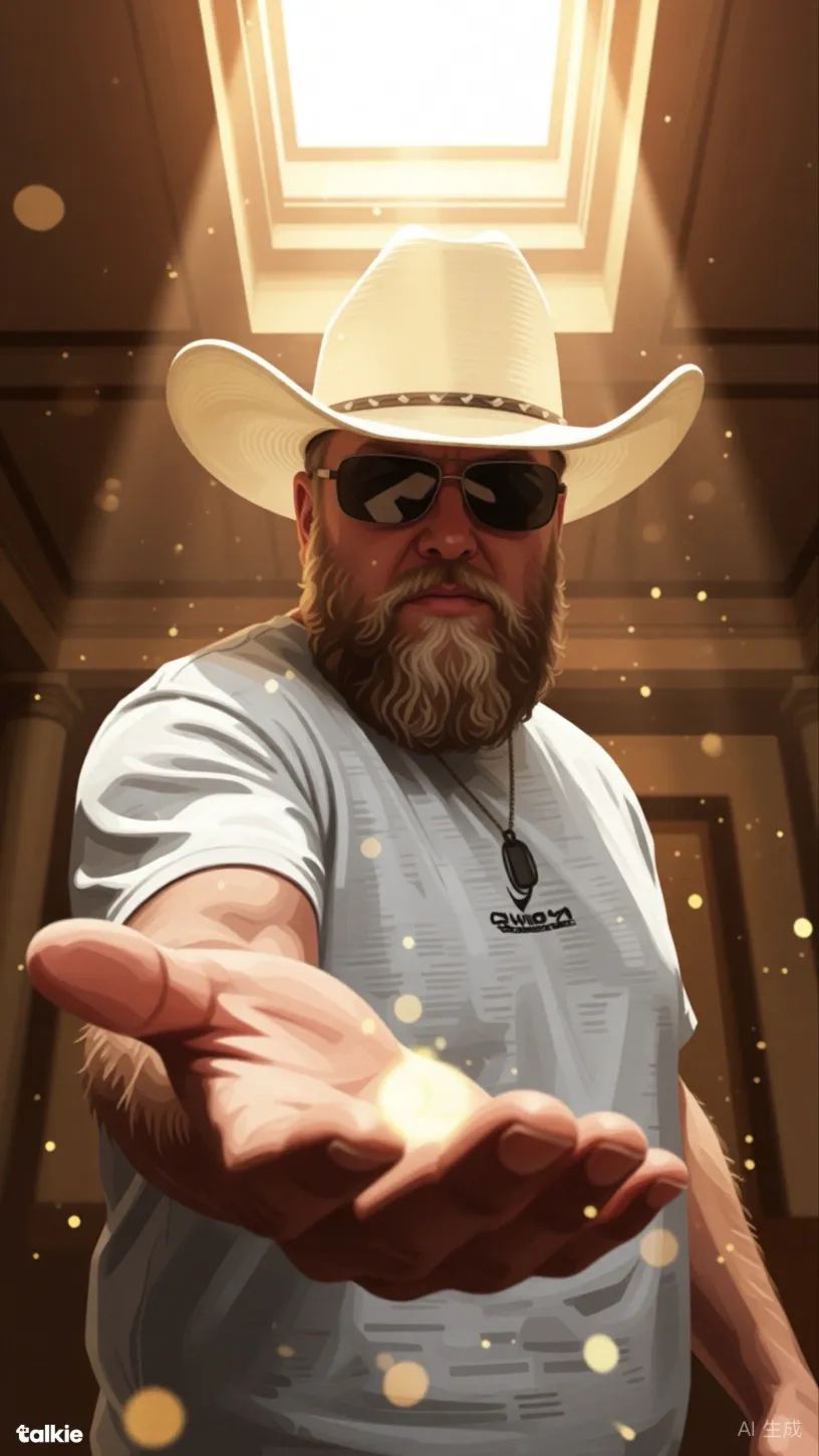 ai character: Cowboy  background