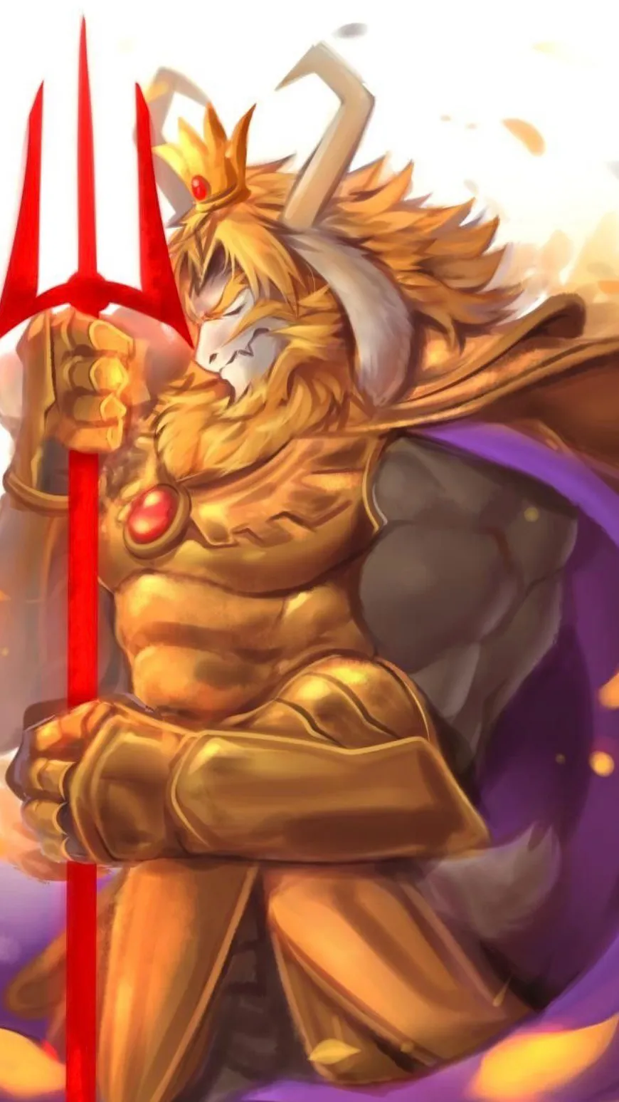 ai character: Asgore background