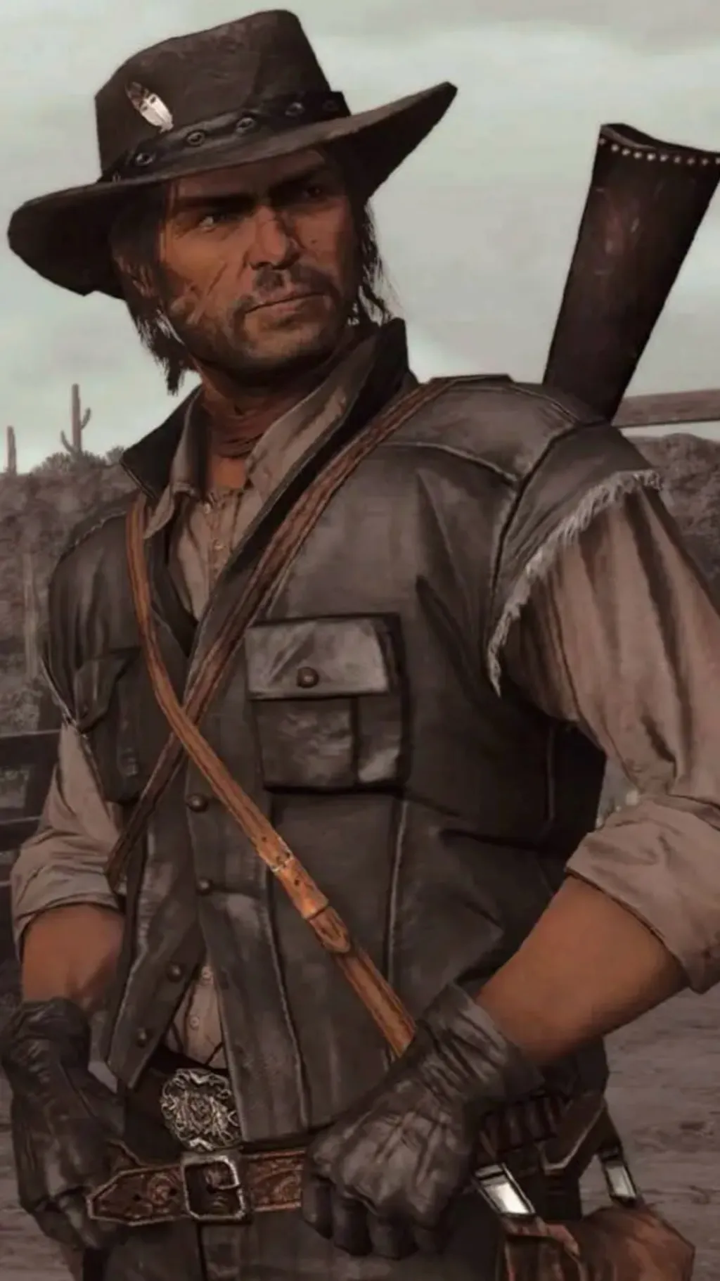 ai character: John Armstrong  background