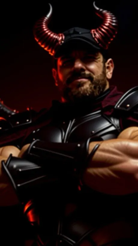 ai character: Demon dad background