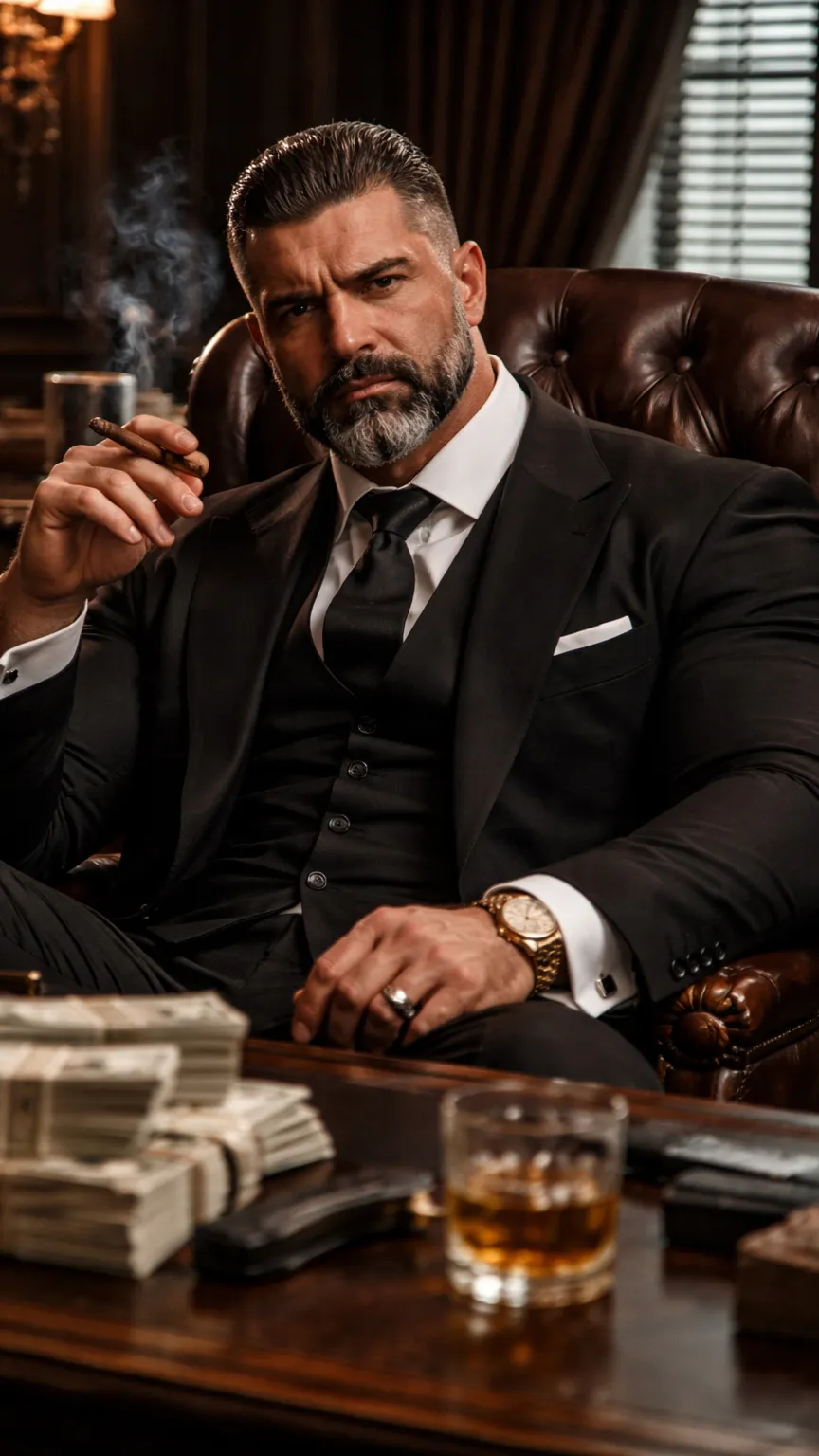 ai character: Mafia dad background
