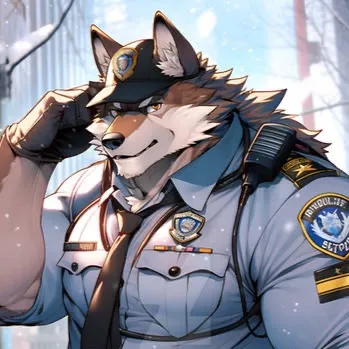chat with ai character: Giant wolf cop