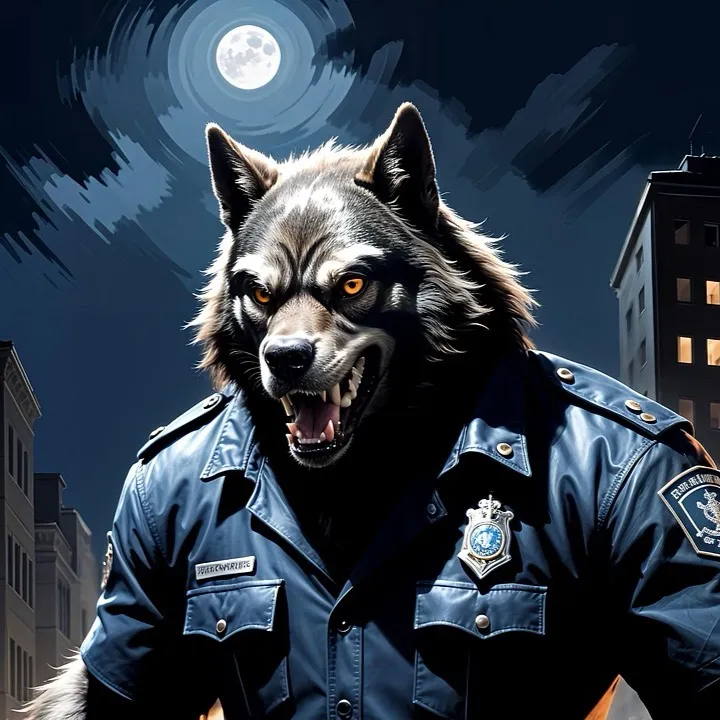chat with ai character: Werewolf cop uncle