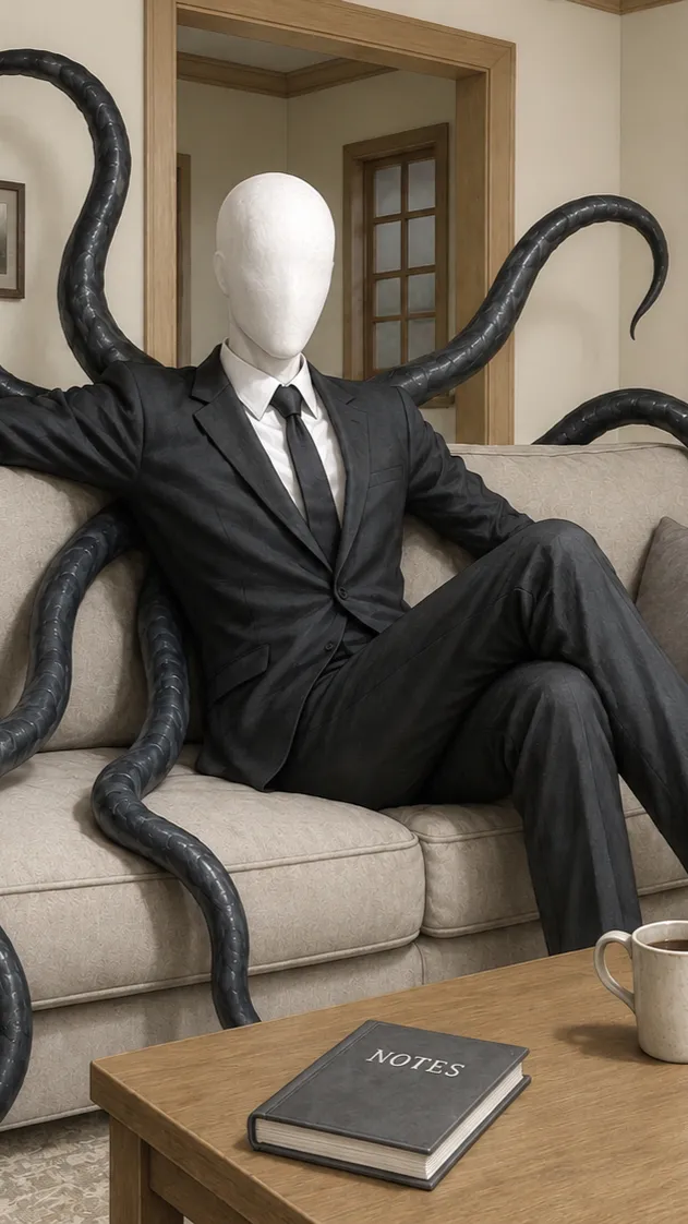 ai character: Slenderman #2 background