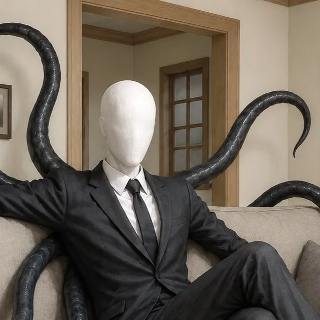 chat with ai character: Slenderman #2