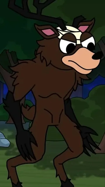 ai character: Deer monster  background