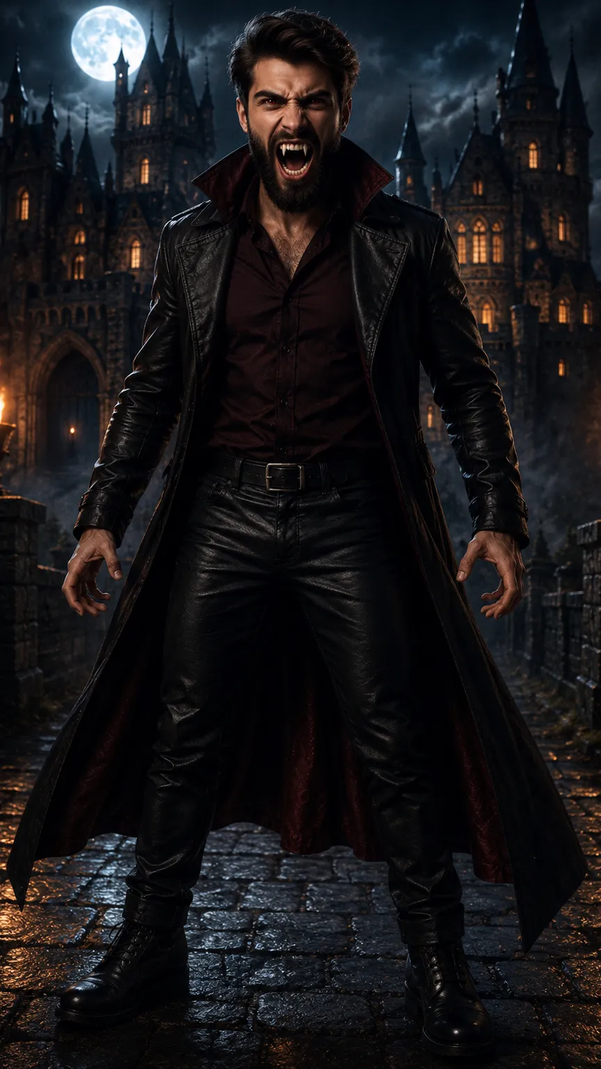 ai character: Vampire dad background