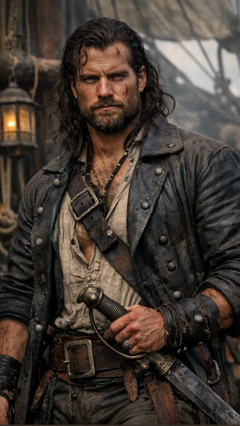 ai character: Captain Frank  background