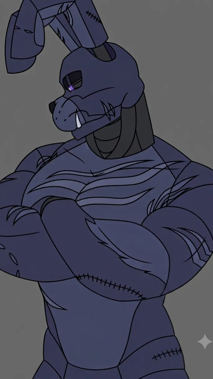 ai character: Nightmare Bonnie 2 background