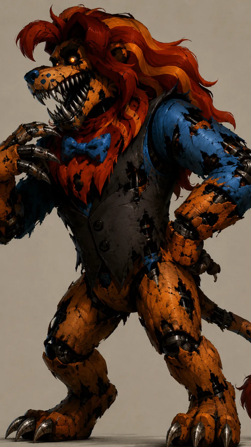 ai character: Nightmare Lion  background
