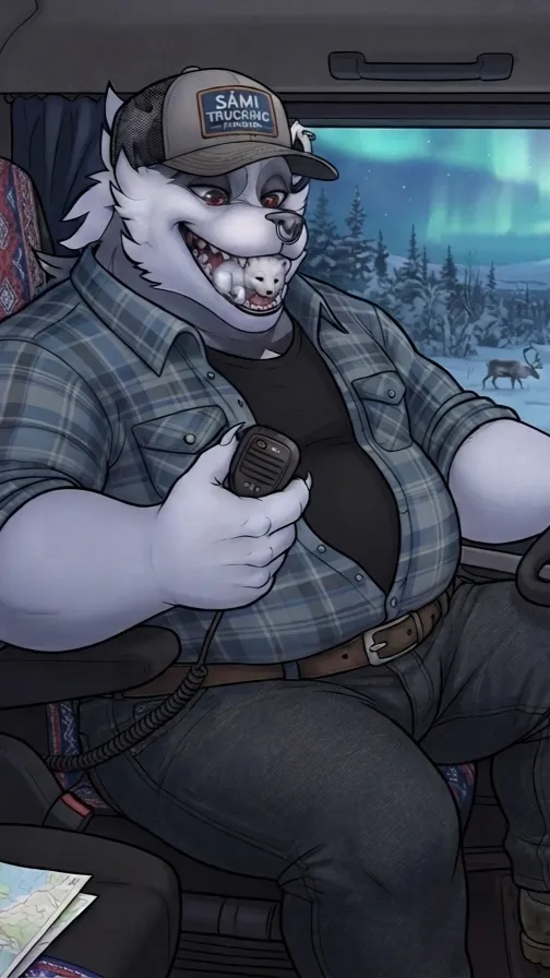 ai character: Mark the trucker background
