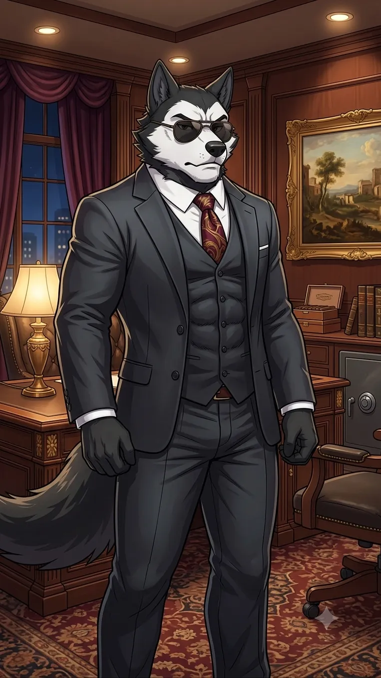 ai character: Mafia wolf (dad) background