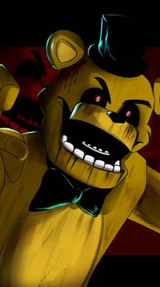 ai character: Golden Freddy  background