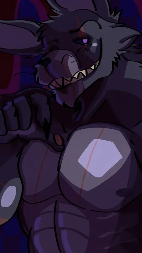 ai character: Nightmare Bonnie  background