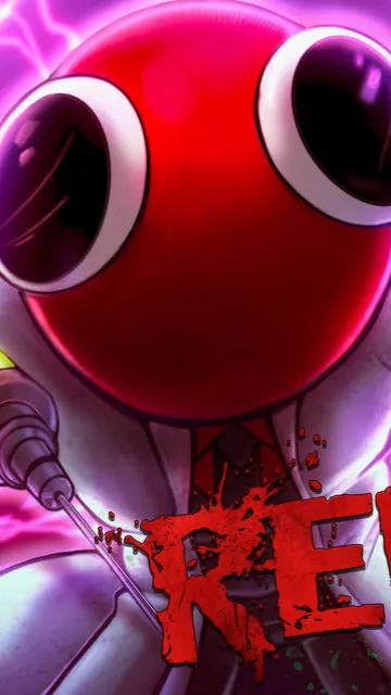 ai character: Red background