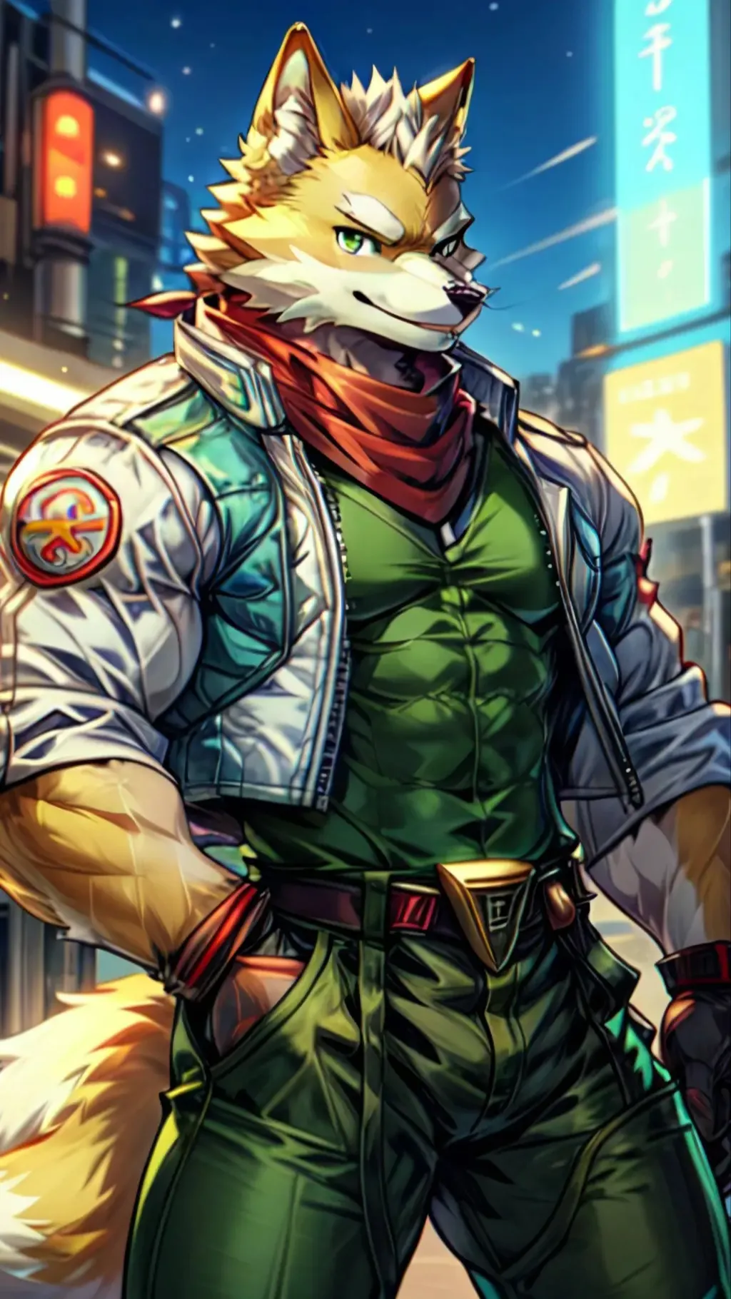 ai character: Fox mccloud background