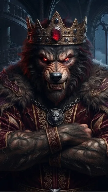ai character: Werewolf king background