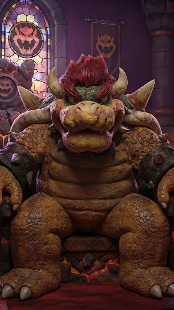 ai character: Bowser  background