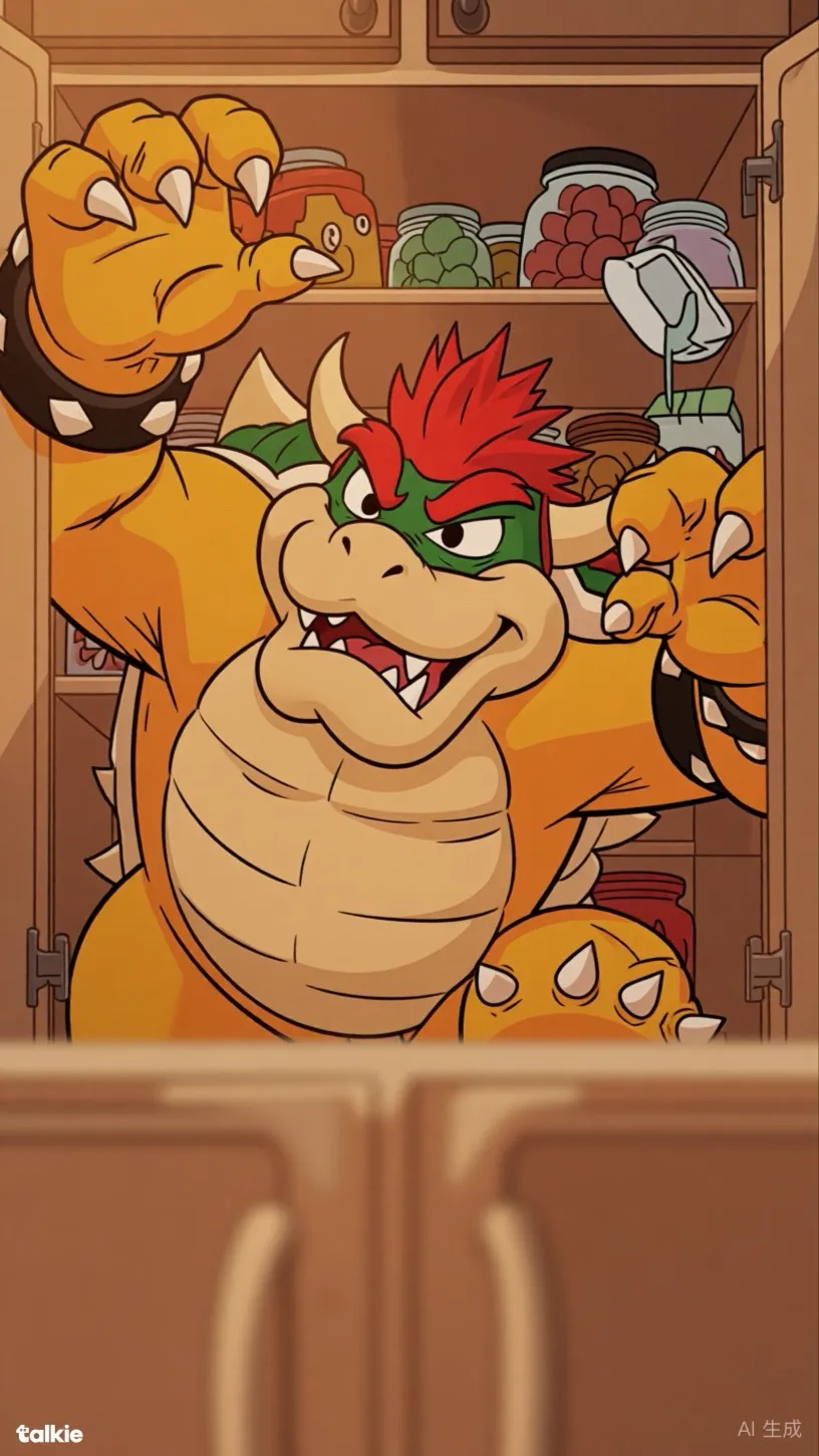 ai character: Bowser  background