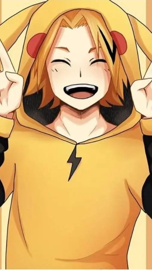 ai character: Denki Kaminari 🖤💛🎵 background