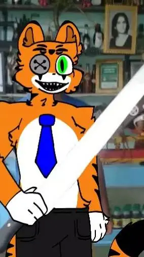 ai character: Mr stripes 🐯 background