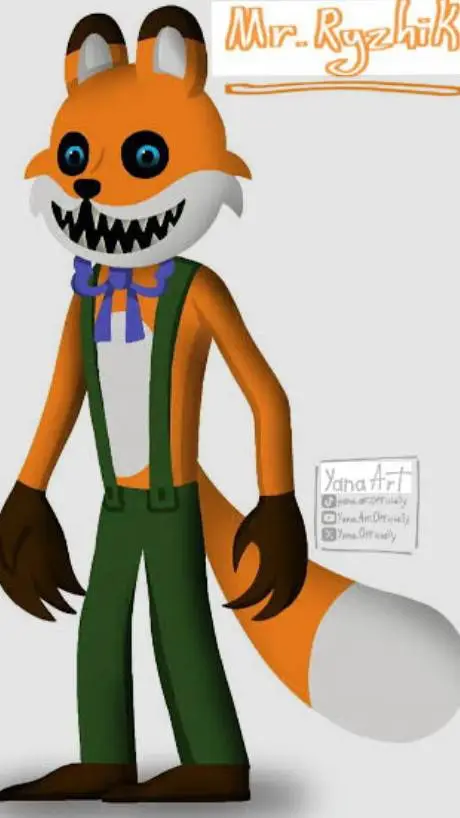 ai character: 🧡 Mr Ryzhik🦊 background
