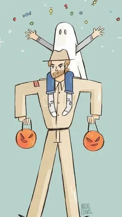 ai character: once jim Hopper 💫 background