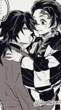 ai character: Giyuu x Tanjiro ♥︎ background