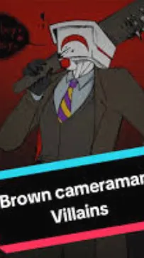 ai character: Brown cameraman  background
