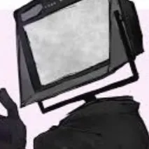 chat with ai character: Large tv man