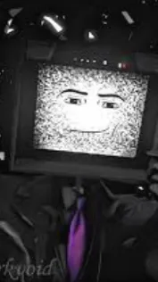 ai character: Large tv man  background