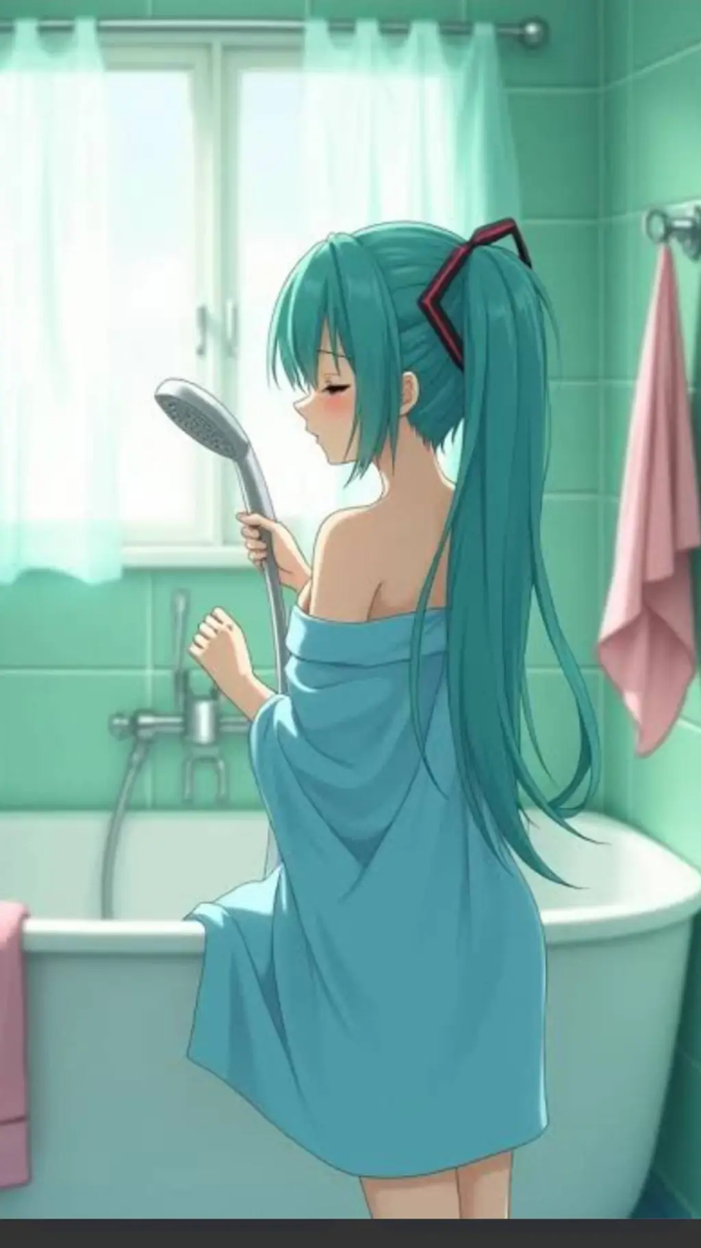 ai character: miku background