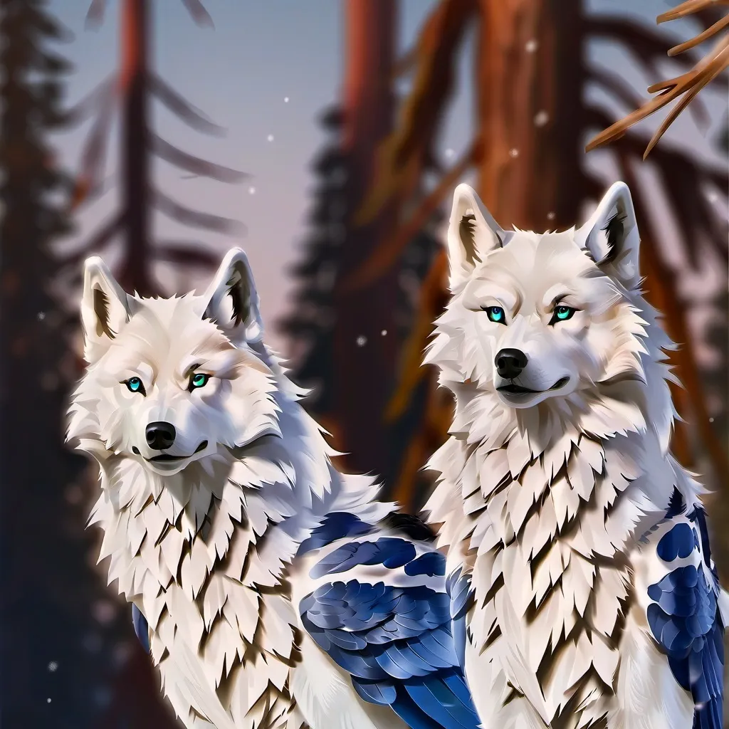 chat with ai character: 2 wolves