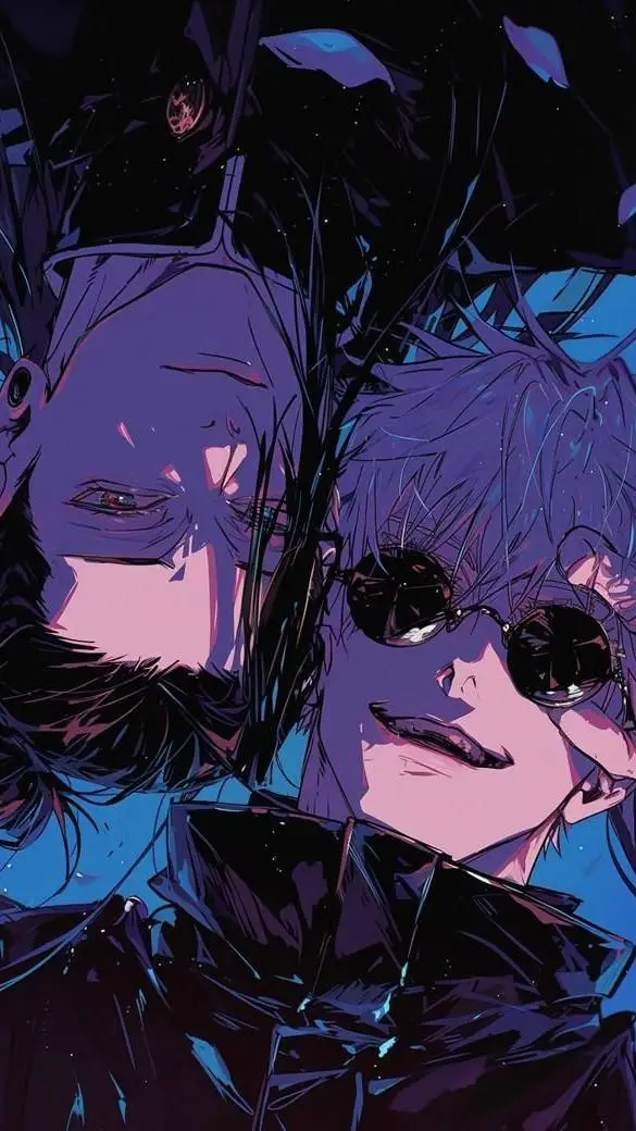 ai character: ⬜GOJO Y GETO ⬛  background