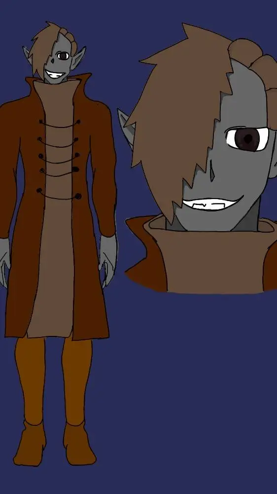 ai character: GLICH  background